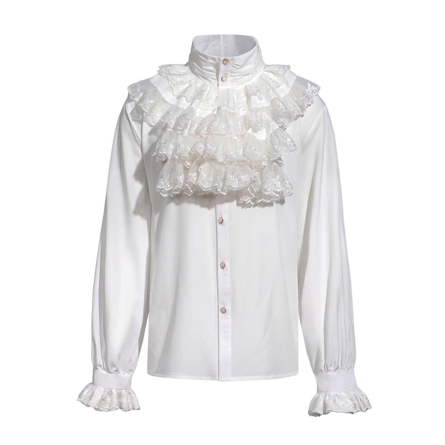 Men's Gothic Layered Ruffle Shirt – Victorian Vampire Costume