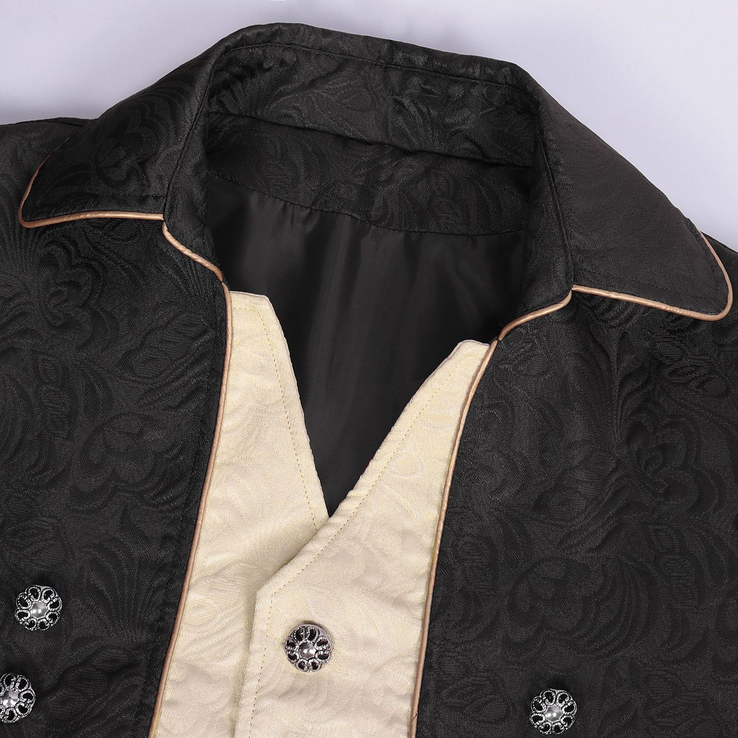 Men's Victorian Floral Tailcoat – Steampunk Gothic Costume Jacket
