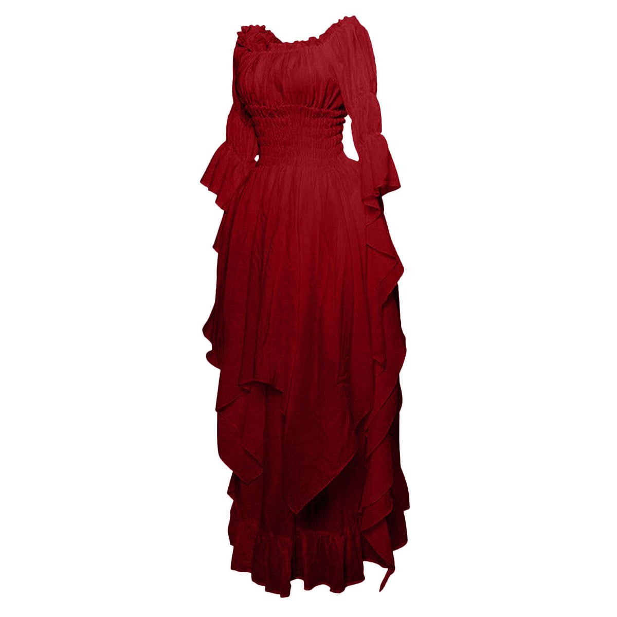 Women's Gothic Victorian Off-Shoulder Maxi Dress – Renaissance Outfit