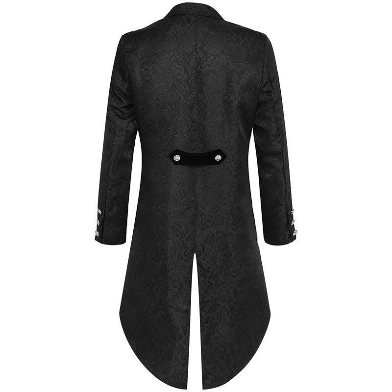 Vintage Tuxedo Medieval Retro Costume Mid Length Punk Men's Bridgerton Style Men's Clothes