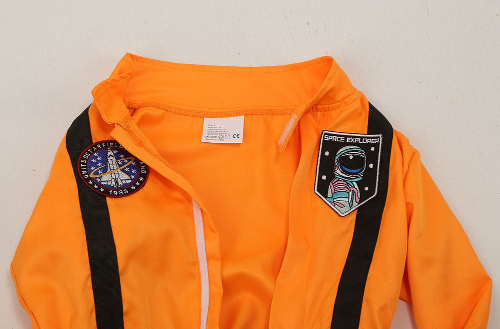 Boys Girls Astronaut Costume Space Man NASA Kids Fancy Dress Outfit Book Day