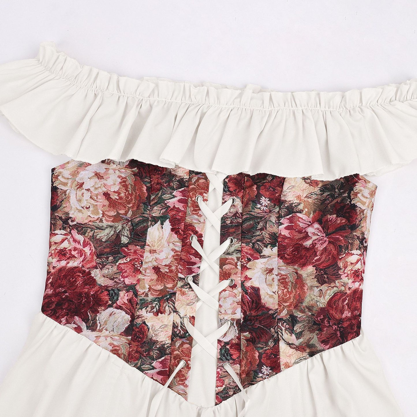 Women's Renaissance Floral Corset Dress – Ren Faire Costume