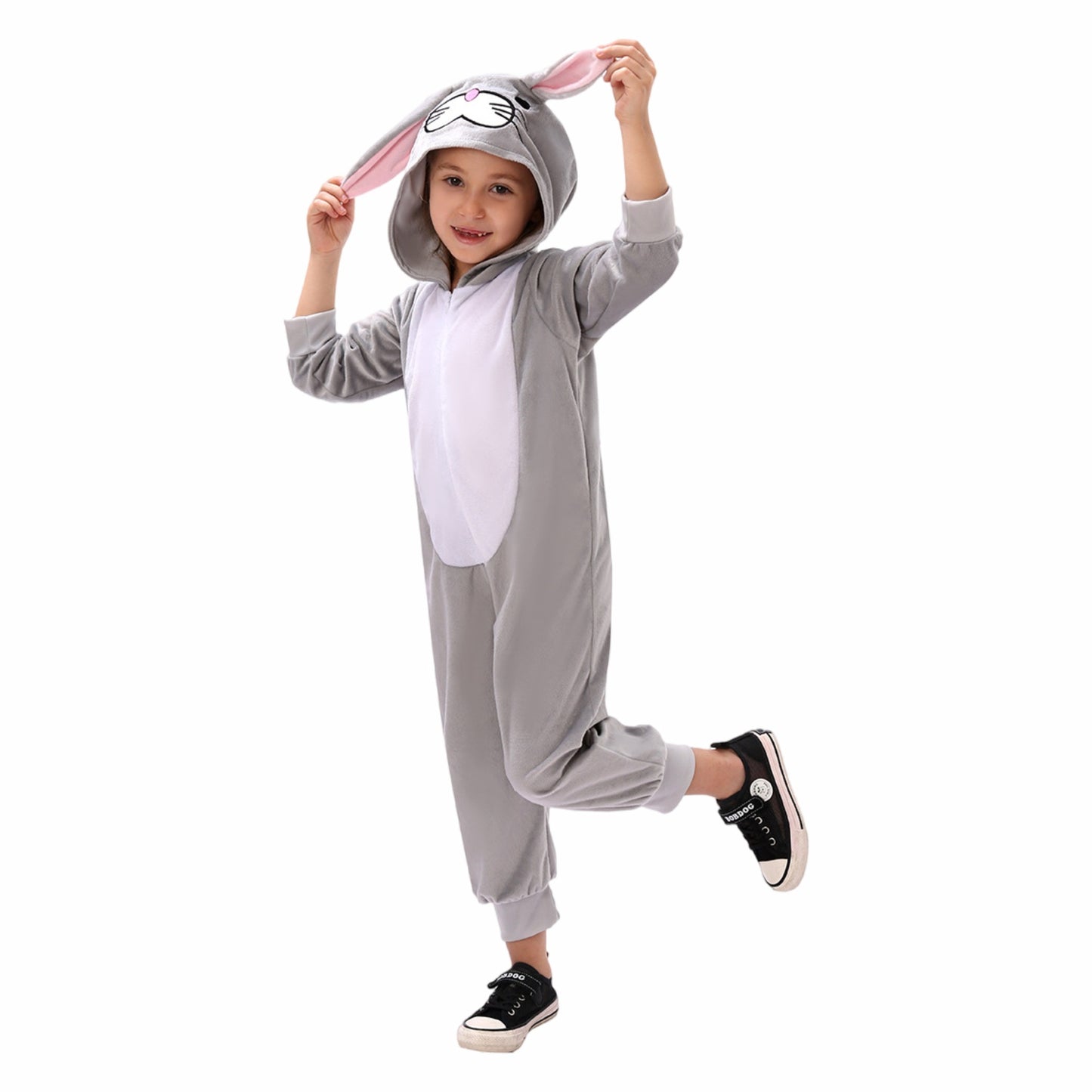 Kids Animal Costume Onesie Pajamas Fancy Dress Book Week Zoo Party S-XL