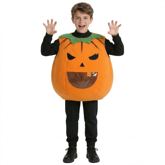 Halloween Costume Decoration Pumpkin Candy Set Kindergarten Children's Smock