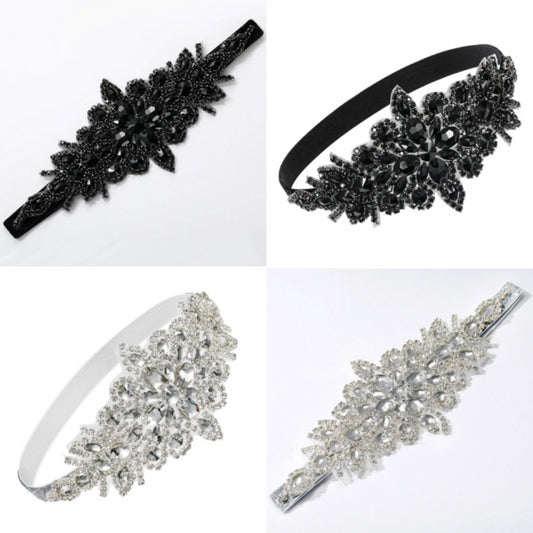 Gatsby Rhinestone Headband – Women’s Sparkly Hair Accessory
