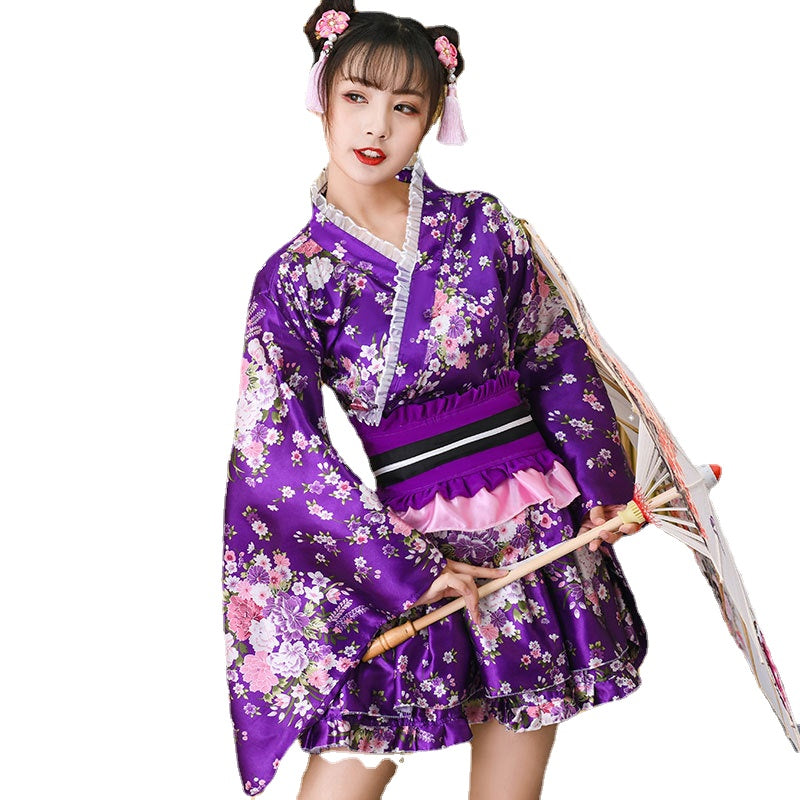 Japanese Style Imperial Sister Cosplay Anime Costume Kimono Pajamas ...