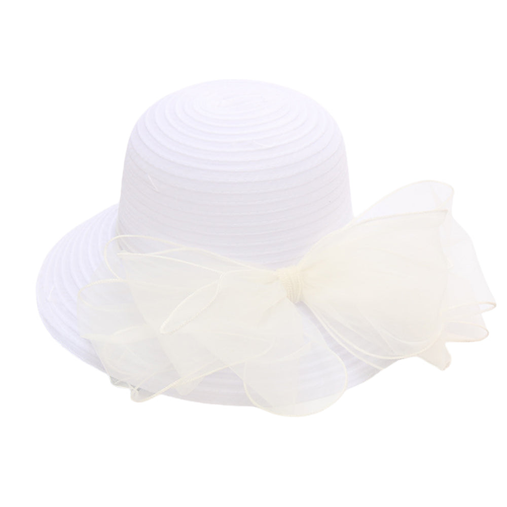 Women’s Bucket Sun Hat – Mesh Bow Design, Foldable, Breathable Summer UV Protection Hat for Travel