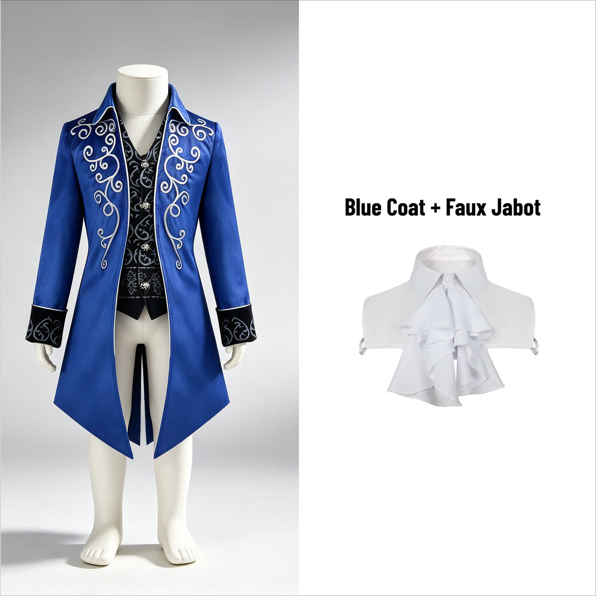 Boys Victorian Embroidered Tailcoat – Medieval Prince Costume