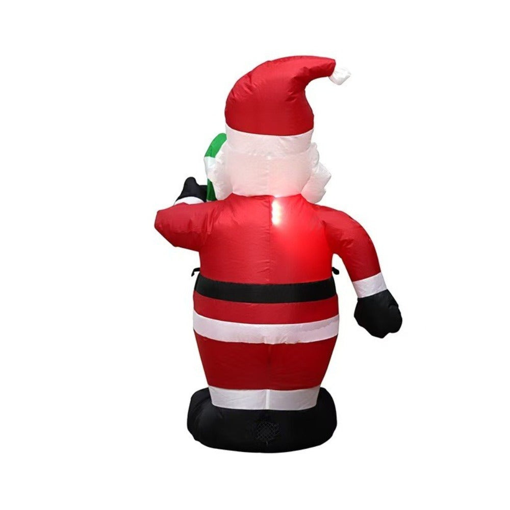 1.2M Christmas Inflatable Santa LED Light Candy Cane Outdoor Yard Decor