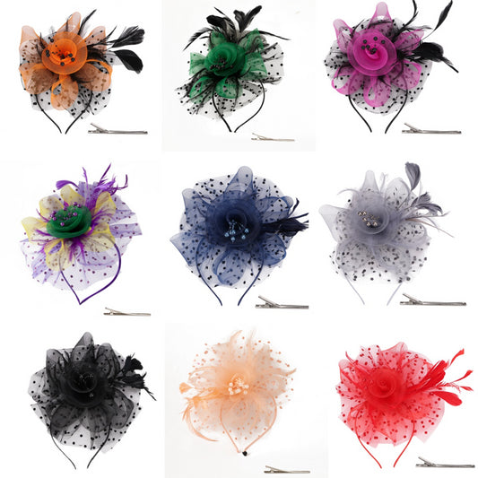 Vintage Feather Fascinator Headpiece meejoy