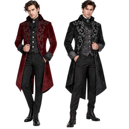 Men's Steampunk Victorian Tailcoat – Gothic Costume Jacket