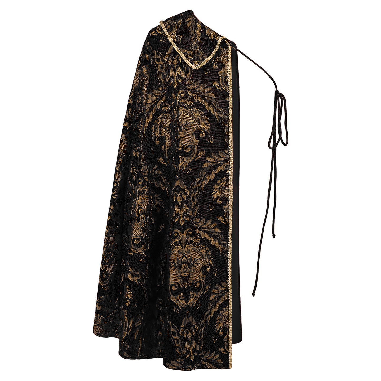 Mens Tudor Noble One Shoulder Cloak Medieval Knight Cape LARP Ren Faire