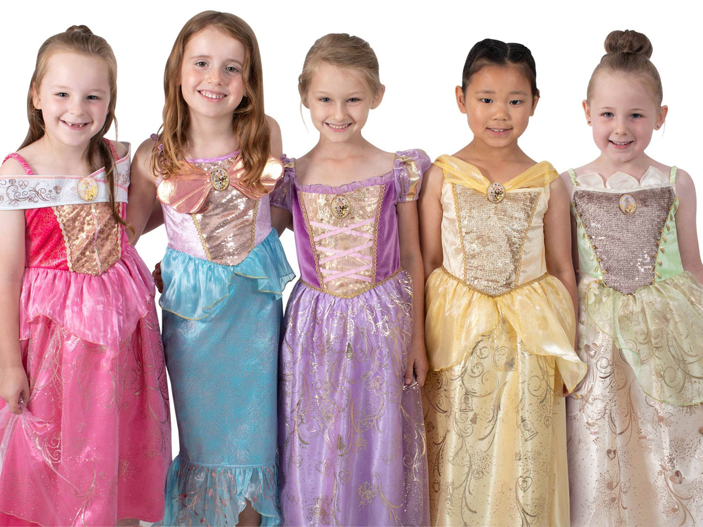 AURORA SLEEPING BEAUTY DELUXE ULTIMATE PRINCESS CELEBRATION COSTUME, CHILD Officially Licensed