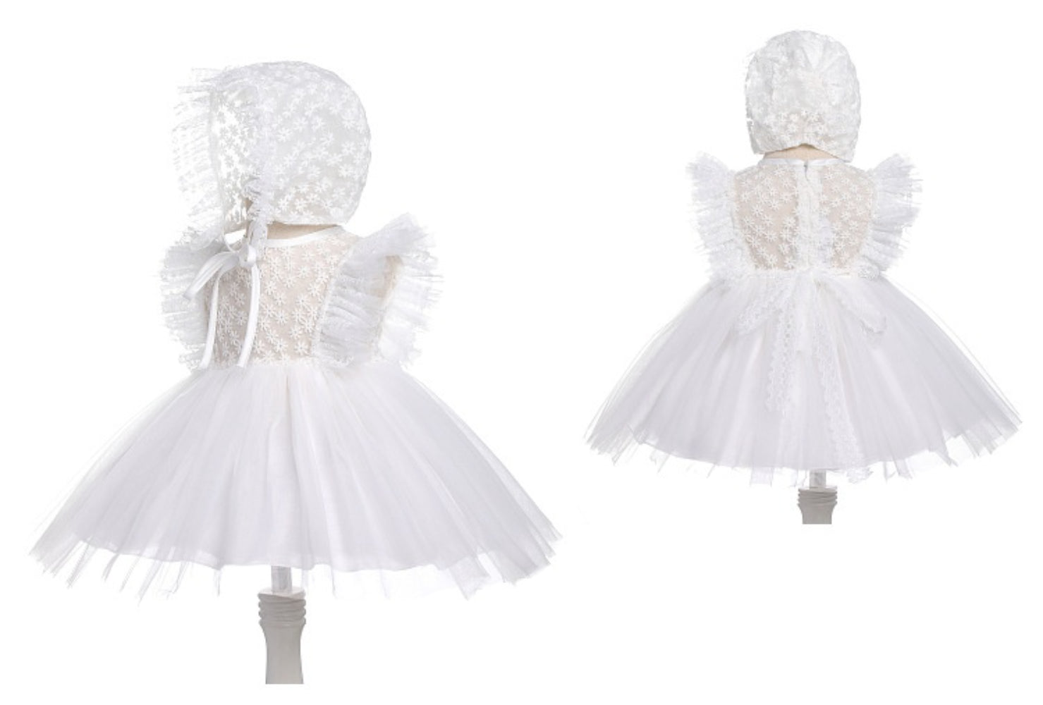 MEEJOY  DRESS for Baptism, Wedding, Birthday, Photoshoot – Infant Formal Baby Dress