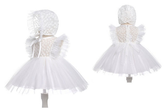 MEEJOY  DRESS for Baptism, Wedding, Birthday, Photoshoot – Infant Formal Baby Dress