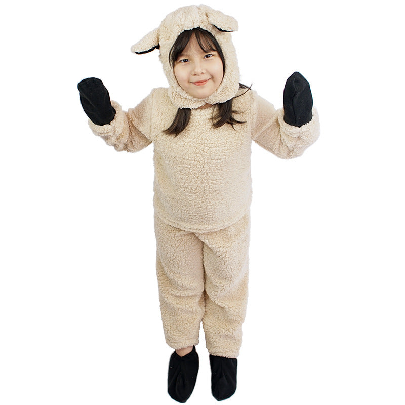 Kids Sheep Lamb Costume Farm Animal Book Week Fancy Dress Set