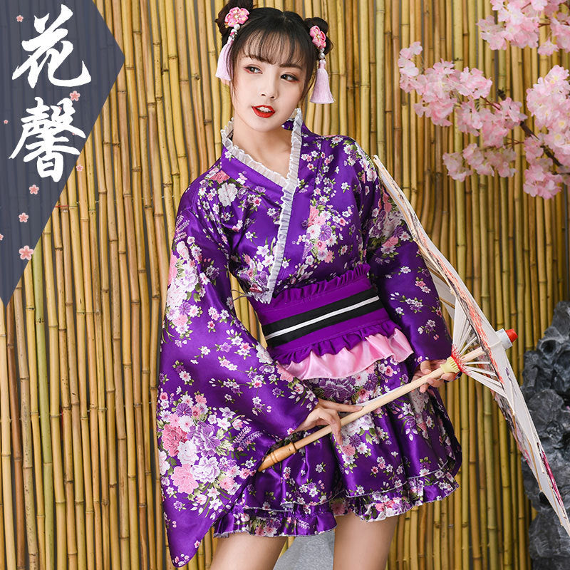 Japanese Style Imperial Sister Cosplay Anime Costume Kimono Pajamas