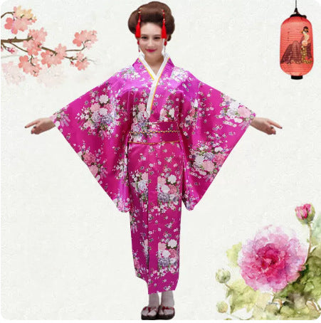 Japanese Womens Traditional Kimono Yukata Costumes Cosplay for Photography