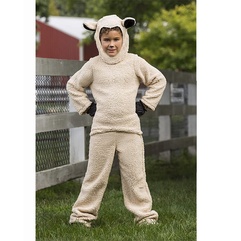 Kids Sheep Lamb Costume Farm Animal Book Week Fancy Dress Set