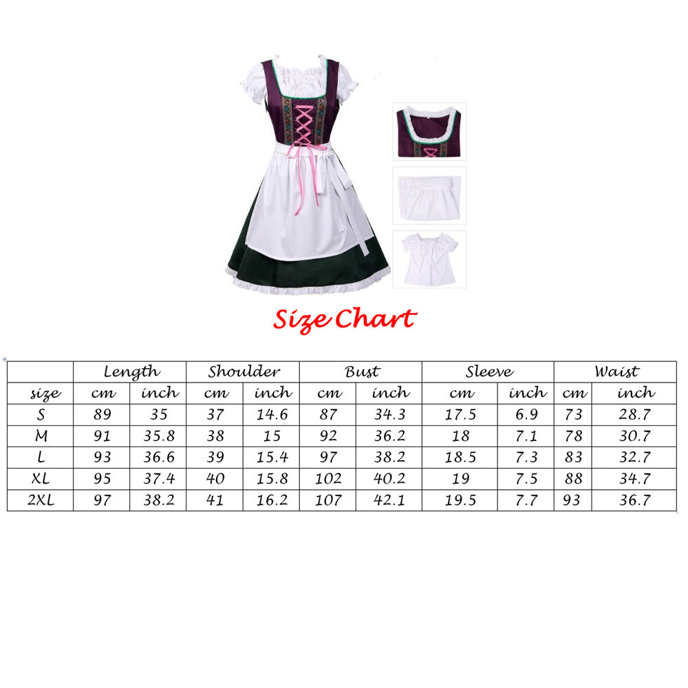 Dirndl Dress Bavarian German Traditional Oktoberfest Clothing for Women and Men