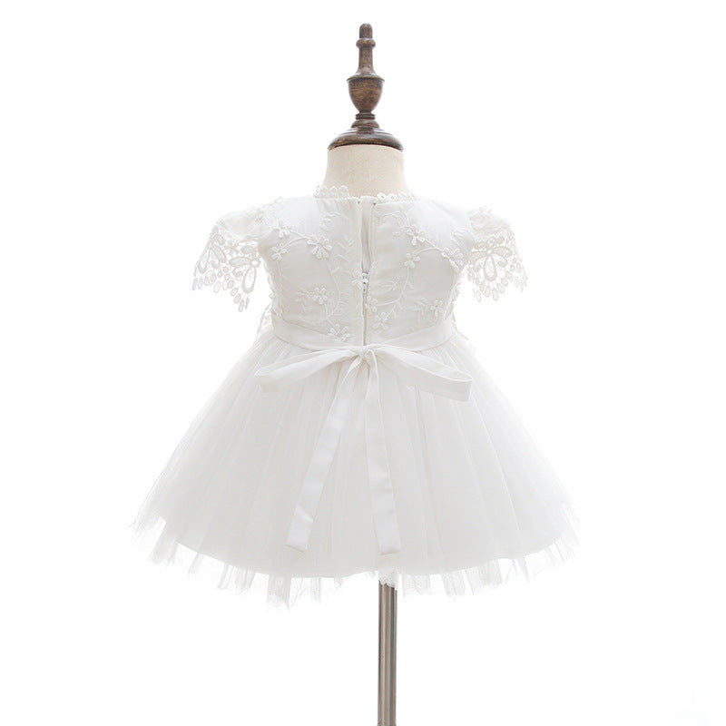 Elegant Lace Baby Baptism Christening Gown Blessing Princess Dress