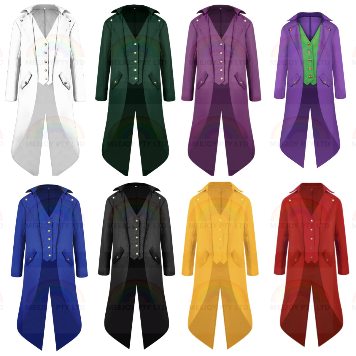 Steampunk Tailcoat Jacket for Kids & Adults | Gothic Halloween Ren Fairy Costume