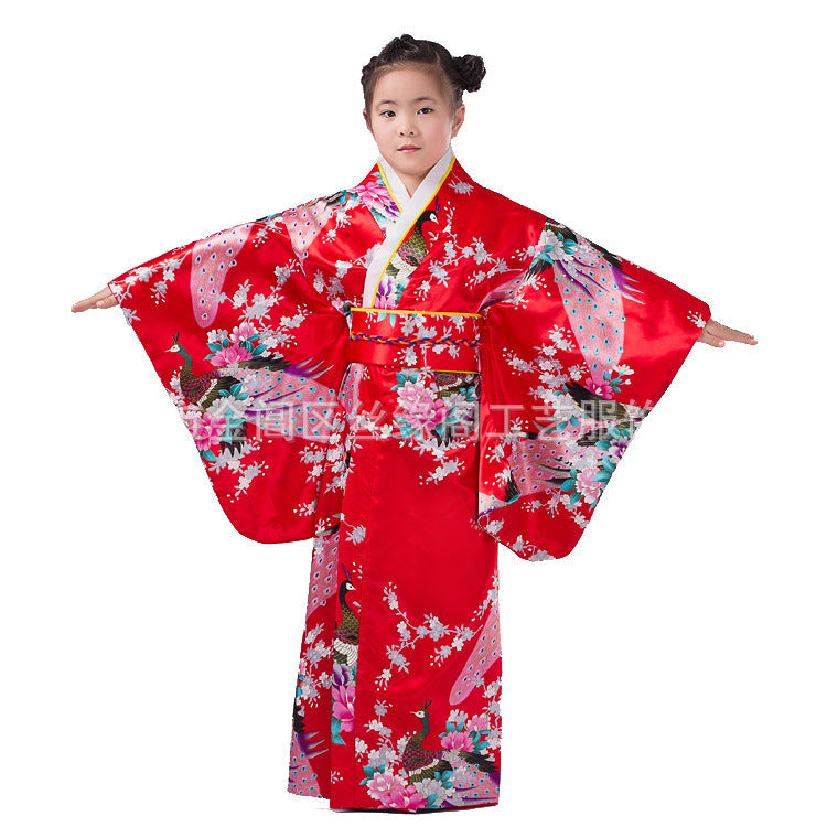 Authentic and Stylish Children's Japanese Kimono Adorable Cherry Blossom Kimono for Kids