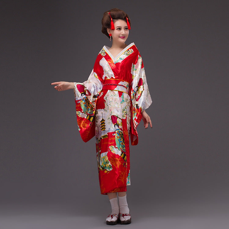 Japanese Womens Traditional Kimono Costumes for Cosplay Photography Yukata