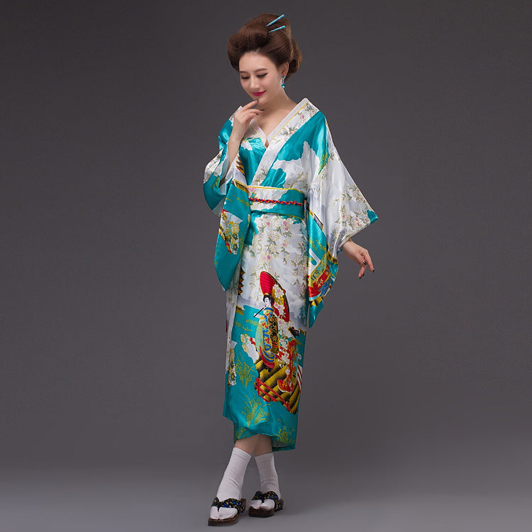 MEEJOY women's floral kimono and yukata costume for Japanese festival and cherry blossom photography
