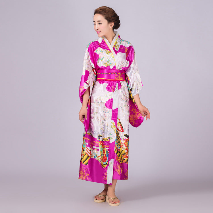 Japanese Womens Traditional Kimono Costumes for Cosplay Photography Yukata