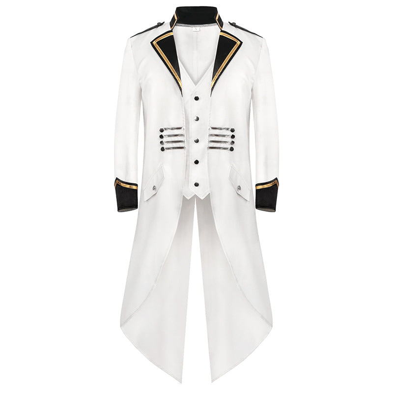Make a Statement with our Unisex Victorian Tailcoat Steampunk Jacket