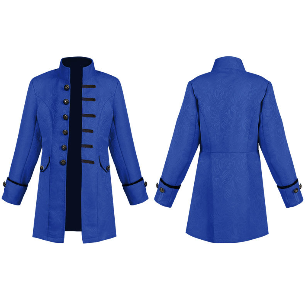 Children's Formal Coat Solid Color Stylish Steampunk Vintage Uniform Stand Collar