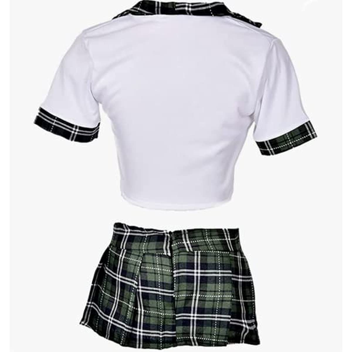 School Girl Roleplay Exotic Costume for Women Plaid Skirt Student Cosplay Set