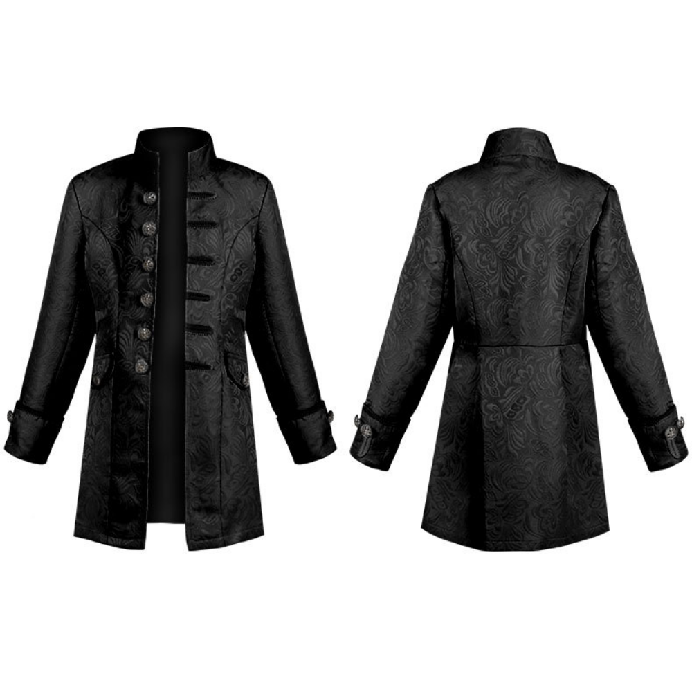 Children's Formal Coat Solid Color Stylish Steampunk Vintage Uniform Stand Collar