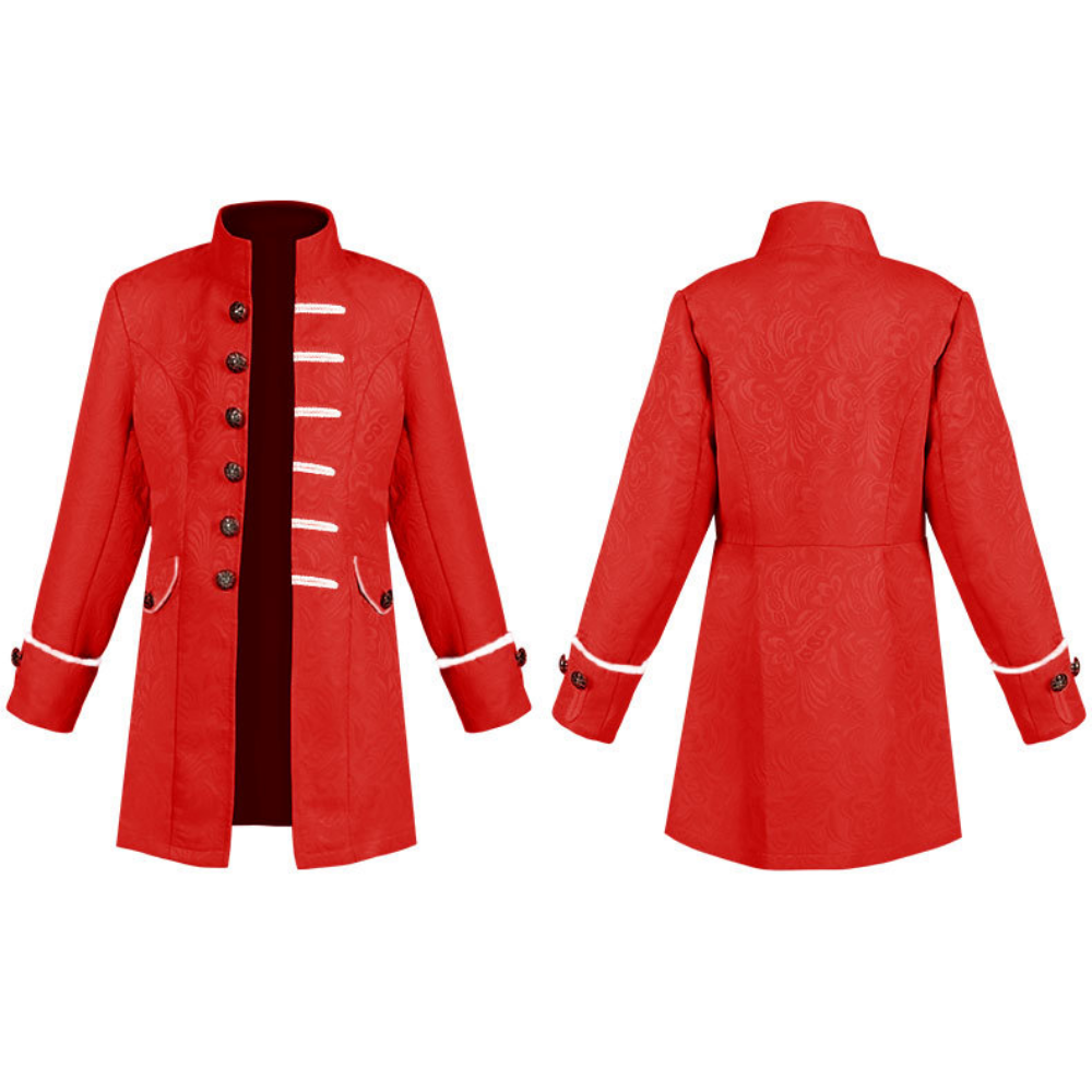 Children's Formal Coat Solid Color Stylish Steampunk Vintage Uniform Stand Collar