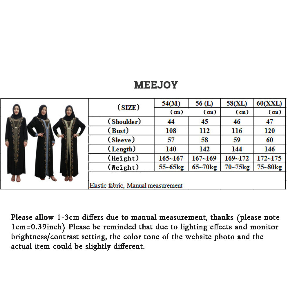 Elegant Arabian Women's Beaded Prayer Robe - Stunning Dubai Middle East Islamic Headscarf and Muslim Dress