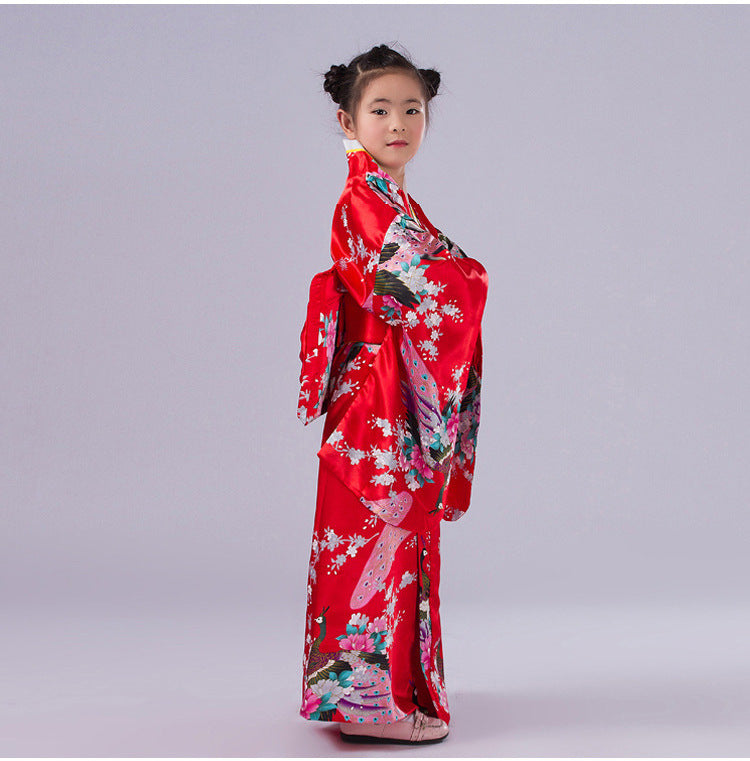 Authentic and Stylish Children's Japanese Kimono Adorable Cherry Blossom Kimono for Kids