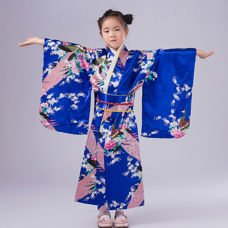 Authentic and Stylish Children's Japanese Kimono Adorable Cherry Blossom Kimono for Kids