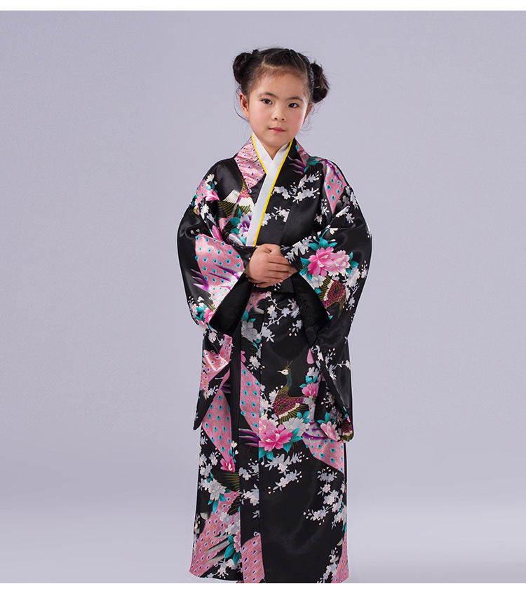 Authentic and Stylish Children's Japanese Kimono Adorable Cherry Blossom Kimono for Kids