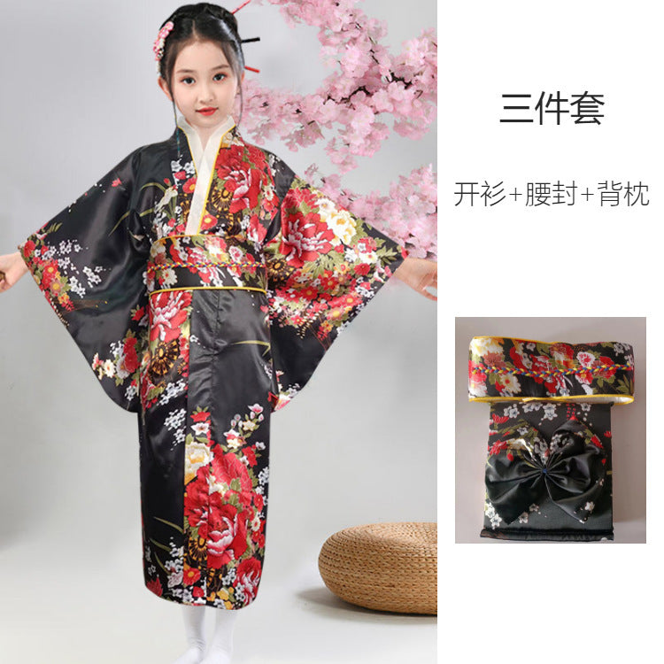 Authentic and Stylish Children's Japanese Kimono Adorable Cherry Blossom Kimono for Kids