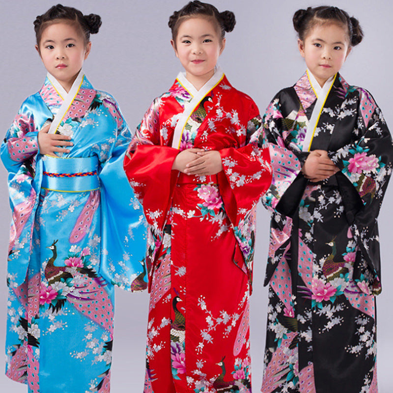 Authentic and Stylish Children's Japanese Kimono Adorable Cherry Blossom Kimono for Kids