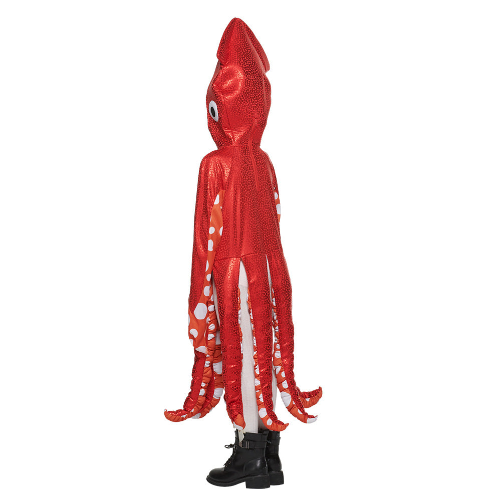 Kids Octopus Costume Sea Life Ocean Animal Girls Boys Halloween Fancy Dress