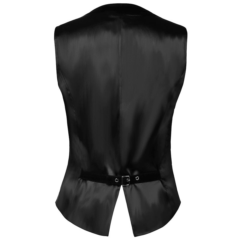 Medieval Retro Gothic Suit Jacquard Vest Single-button Vest