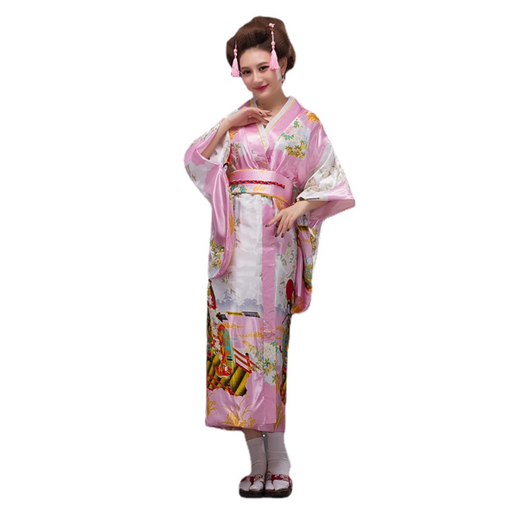 Japanese Blossom Delight: Women's Kimono Costume and Yukata Set – MEEJOY